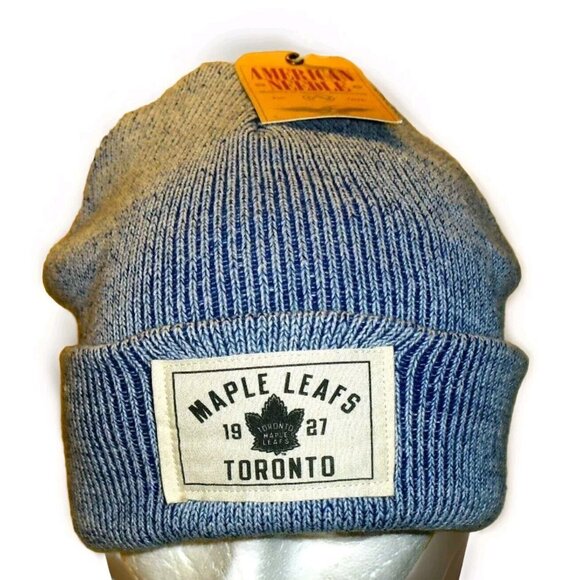 Toronto Maple Leafs Mens Cuff 1927 Logo Beanie Winter Hat Cap New Tags Nhl - Picture 1 of 2